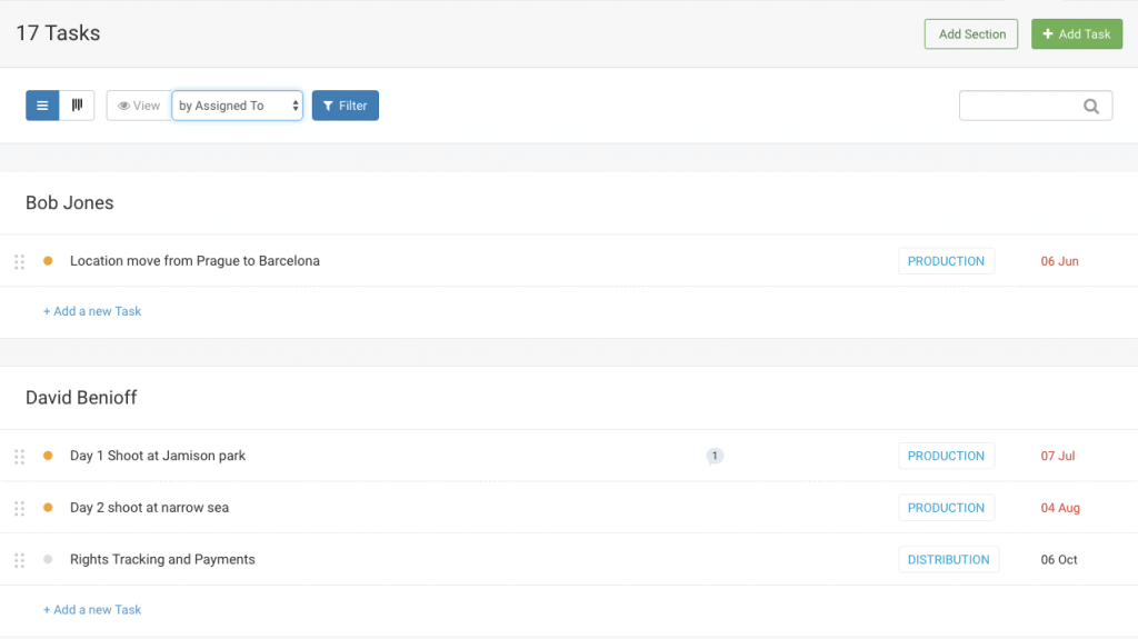 Group Tasks by Assigned To