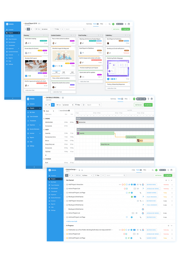 WorkflowMax alternative Avaza project management